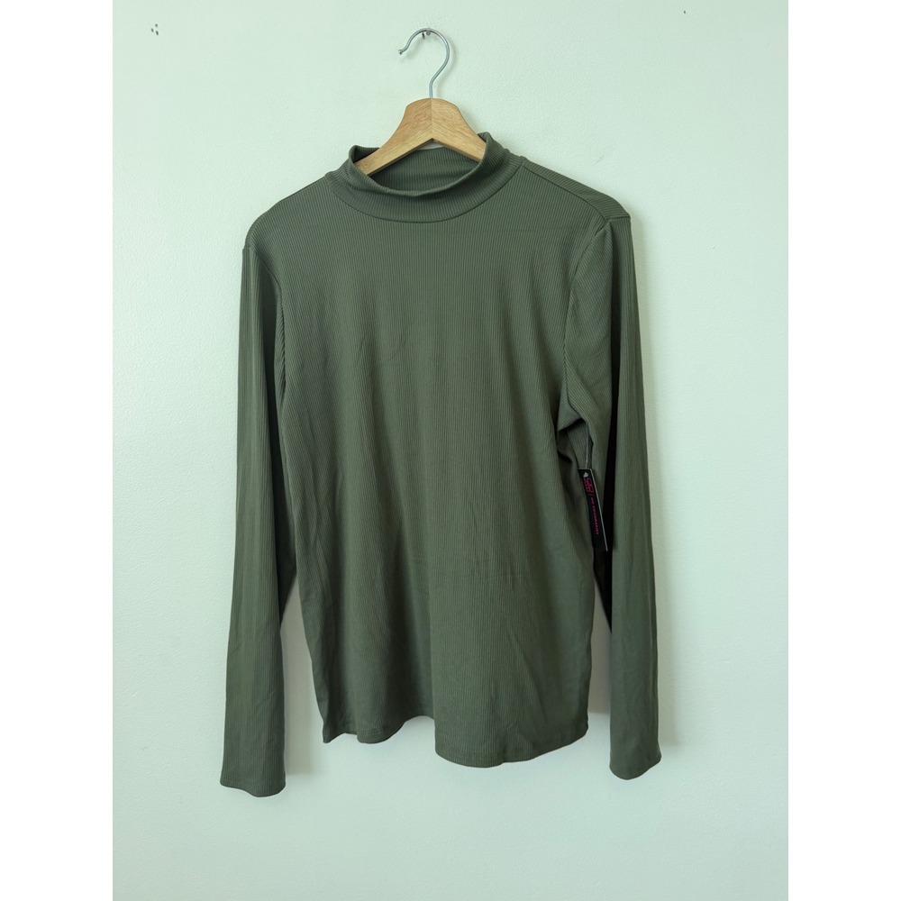 No Boundaries Green Mock Neck Long Sleeve Sweater – Women's XXL – NWT